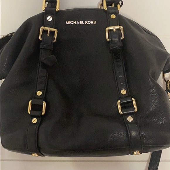 Very Good Condition Michael Kors Bag Black Leather - Picture 3 of 8